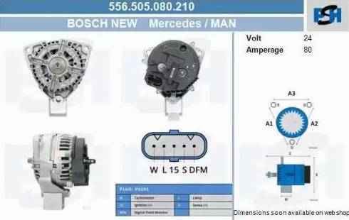 PSH 556.505.080.210 - Ģenerators adetalas.lv