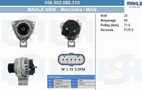 PSH 556.502.080.310 - Ģenerators adetalas.lv