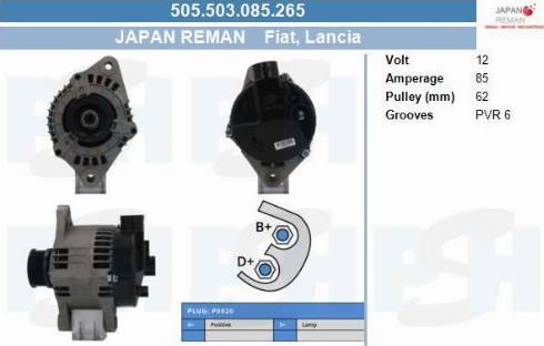 PSH 505.503.085.265 - Ģenerators adetalas.lv