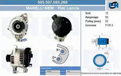 PSH 505.507.085.260 - Ģenerators adetalas.lv