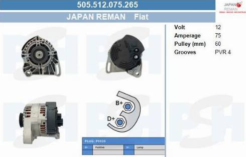 PSH 505.512.075.265 - Ģenerators adetalas.lv