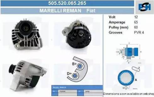 PSH 505.520.065.265 - Ģenerators adetalas.lv