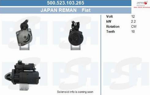 PSH 500.523.103.265 - Starteris adetalas.lv