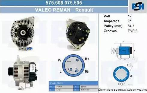 PSH 575.508.075.505 - Ģenerators adetalas.lv