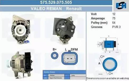 PSH 575.529.075.505 - Ģenerators adetalas.lv