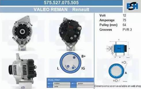 PSH 575.527.075.505 - Ģenerators adetalas.lv