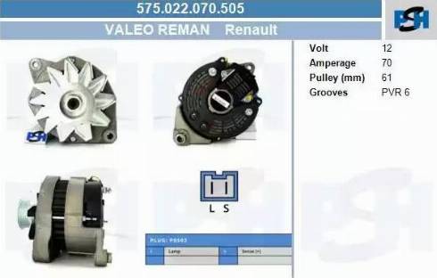 PSH 575.022.070.505 - Ģenerators adetalas.lv