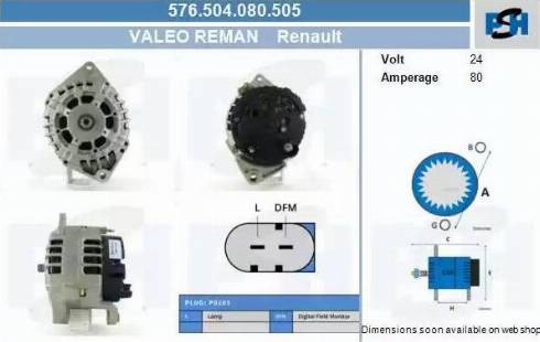 PSH 576.504.080.505 - Ģenerators adetalas.lv