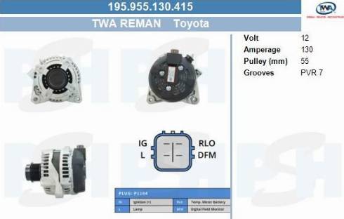 PSH 195.955.130.415 - Ģenerators adetalas.lv