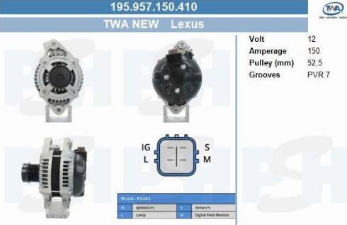 PSH 195.957.150.410 - Ģenerators adetalas.lv