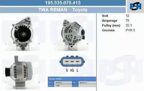 PSH 195.535.070.415 - Ģenerators adetalas.lv