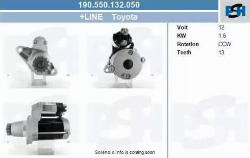 PSH 190.550.132.050 - Starteris adetalas.lv