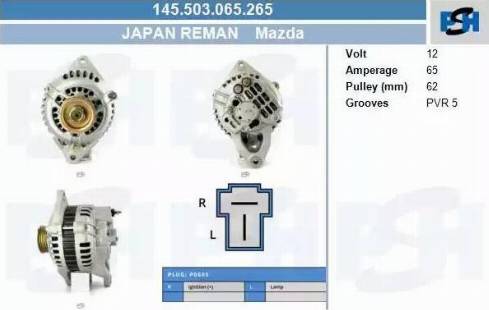 PSH 145.503.065.265 - Ģenerators adetalas.lv