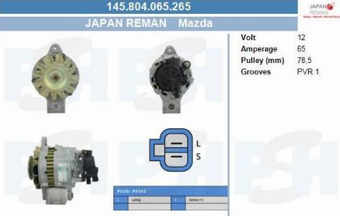 PSH 145.804.065.265 - Ģenerators adetalas.lv