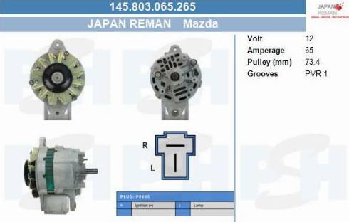 PSH 145.803.065.265 - Ģenerators adetalas.lv