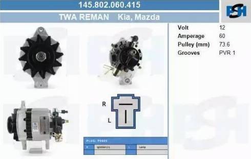 PSH 145.802.060.415 - Ģenerators adetalas.lv