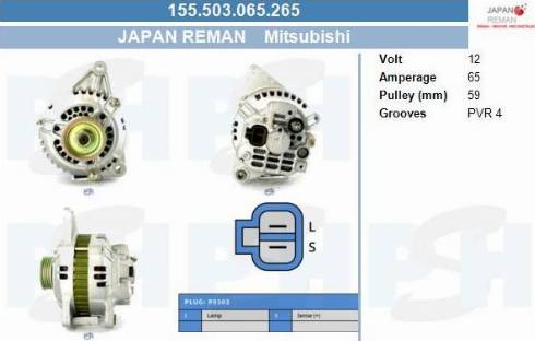 PSH 155.503.065.265 - Ģenerators adetalas.lv