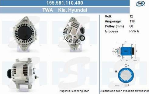 PSH 155.581.110.400 - Ģenerators adetalas.lv