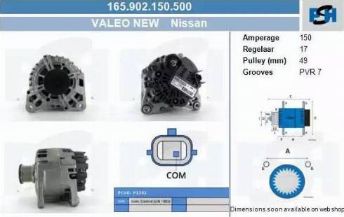 PSH 165.902.150.500 - Ģenerators adetalas.lv