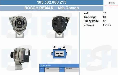 PSH 105.502.080.215 - Ģenerators adetalas.lv