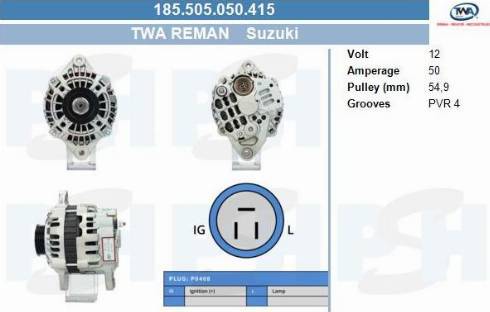 PSH 185.505.050.415 - Ģenerators adetalas.lv