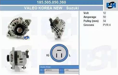 PSH 185.505.050.360 - Ģenerators adetalas.lv