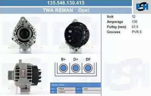 PSH 135.546.130.415 - Ģenerators adetalas.lv