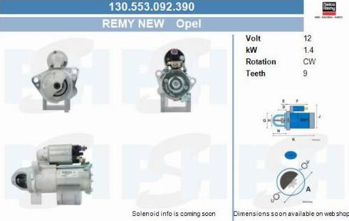 PSH 130.553.092.390 - Starteris adetalas.lv