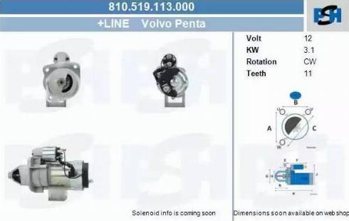 PSH 810.519.113.000 - Starteris adetalas.lv