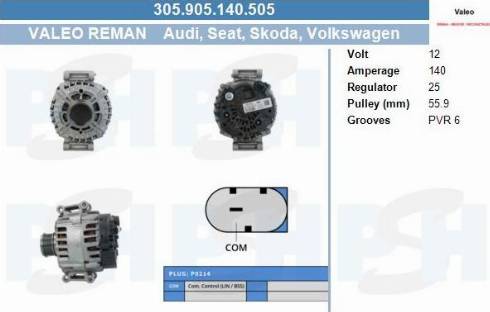 PSH 305.905.140.505 - Ģenerators adetalas.lv