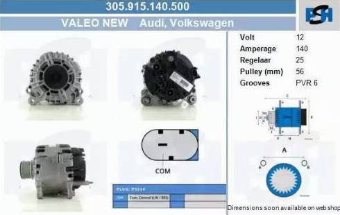 PSH 305.915.140.500 - Ģenerators adetalas.lv