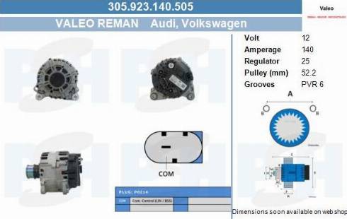 PSH 305.923.140.505 - Ģenerators adetalas.lv