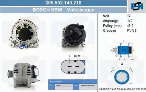 PSH 305.552.140.210 - Ģenerators adetalas.lv