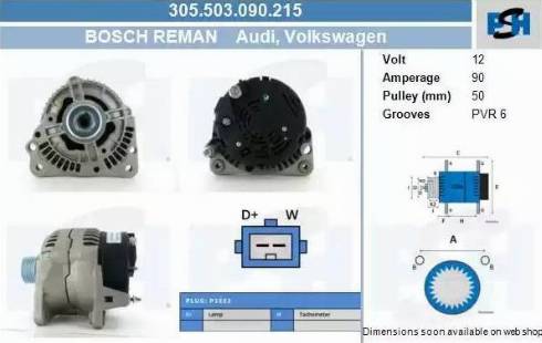 PSH 305.503.090.215 - Ģenerators adetalas.lv