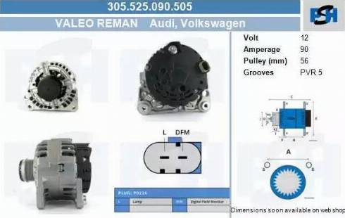 PSH 305.525.090.505 - Ģenerators adetalas.lv