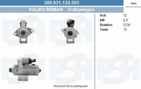 PSH 300.931.132.505 - Starteris adetalas.lv