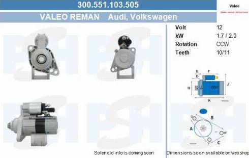 PSH 300.551.103.505 - Starteris adetalas.lv