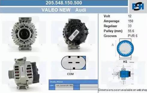 PSH 205.548.150.500 - Ģenerators adetalas.lv