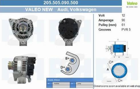 PSH 205.505.090.500 - Ģenerators adetalas.lv