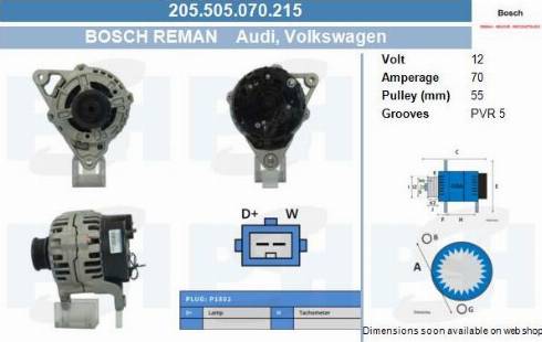 PSH 205.505.070.215 - Ģenerators adetalas.lv