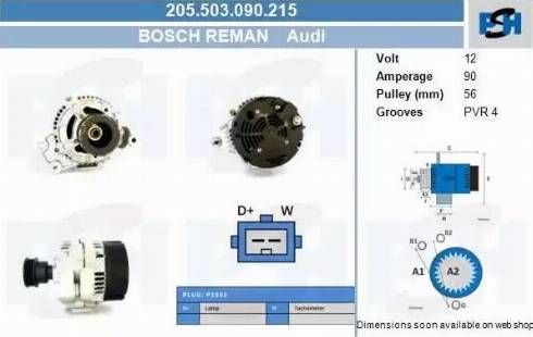 PSH 205.503.090.215 - Ģenerators adetalas.lv