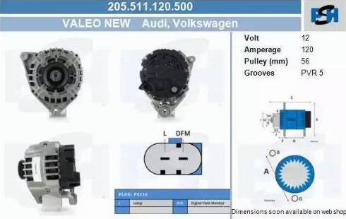 PSH 205.511.120.500 - Ģenerators adetalas.lv