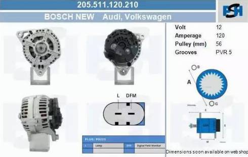 PSH 205.511.120.210 - Ģenerators adetalas.lv