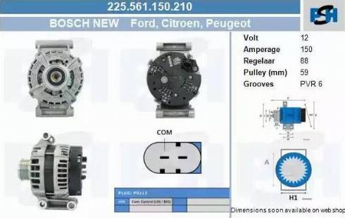 PSH 225.561.150.210 - Ģenerators adetalas.lv