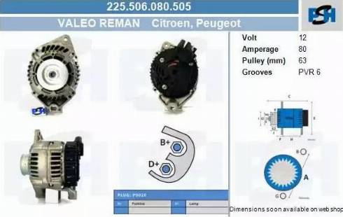 PSH 225.506.080.505 - Ģenerators adetalas.lv