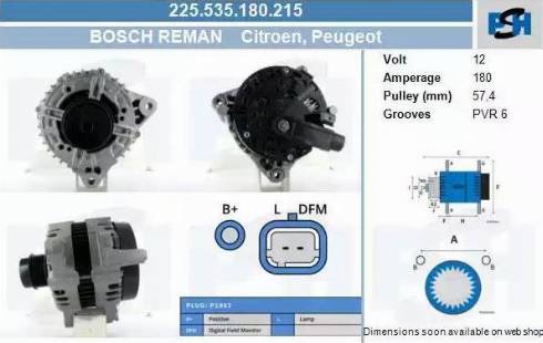 PSH 225.535.180.215 - Ģenerators adetalas.lv