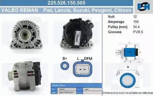 PSH 225.526.150.505 - Ģenerators adetalas.lv