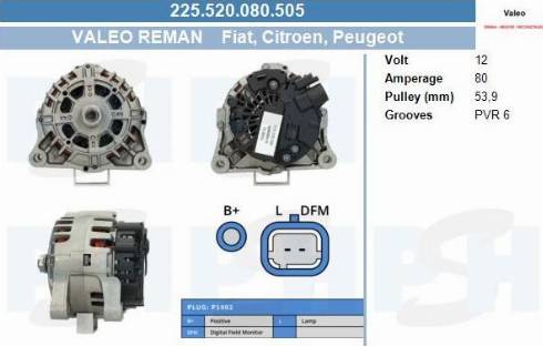 PSH 225.520.080.505 - Ģenerators adetalas.lv