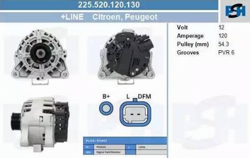 PSH 225.520.120.130 - Ģenerators adetalas.lv