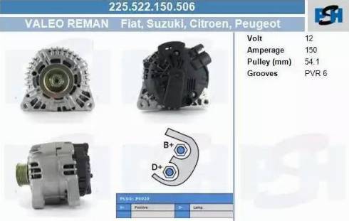 PSH 225.522.150.506 - Ģenerators adetalas.lv